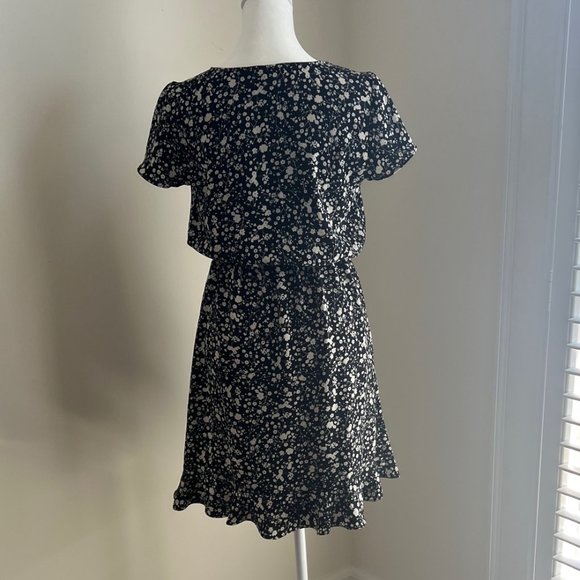 Womens JCREW black florial dress size XXS - Picture 2 of 7